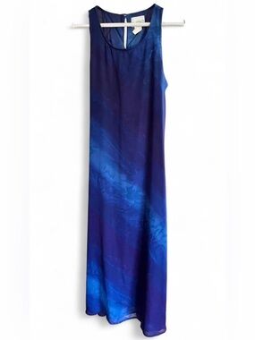 K.C. Spencer Women’s Vintage Navy to Periwinkle Ombre Dress Fabric